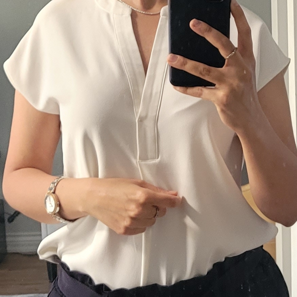 H&M Elegant White Women's Top